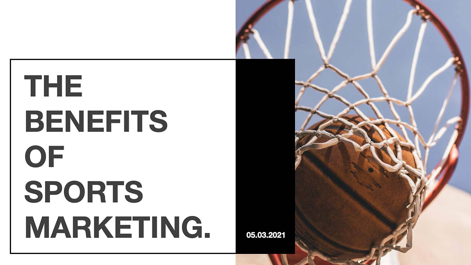 sport designed presentation front slide