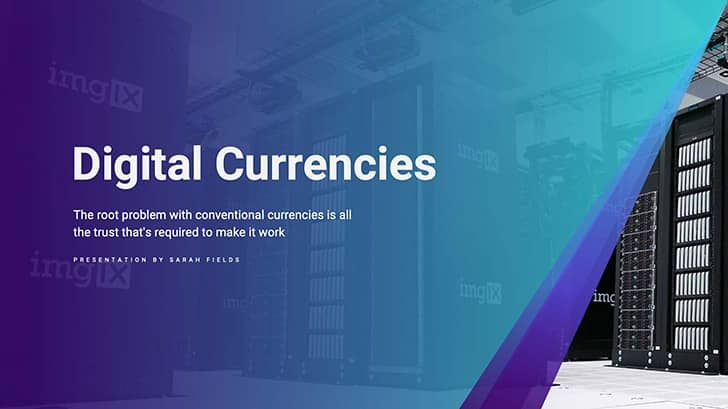 Digital currency powerpoint title slide